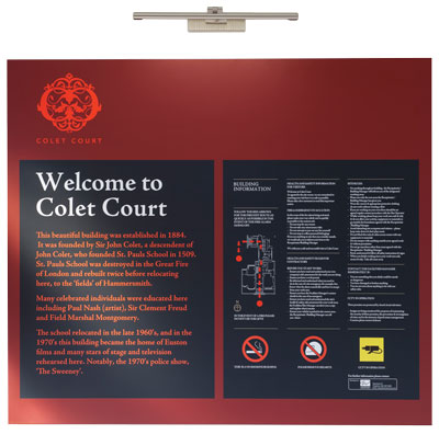 Colet Court Signage