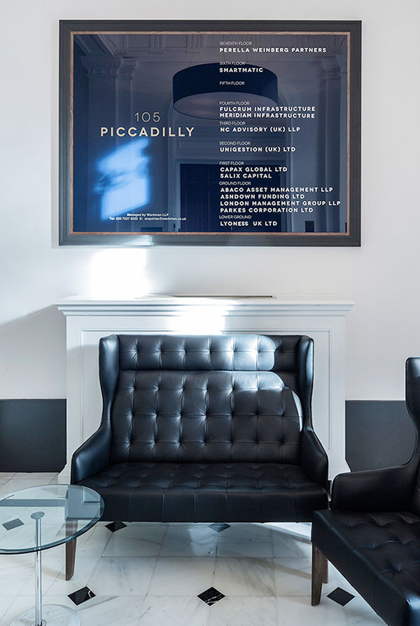 105 Piccadilly Directory Design